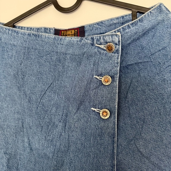 Vintage Faded Glory Blue Denim Skort - Picture 3 of 15